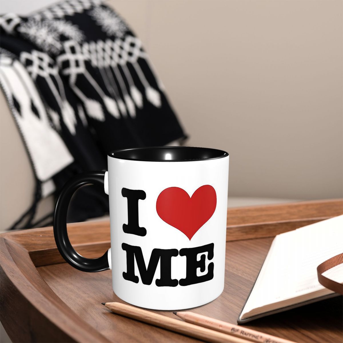 Coffee Tea With Me - แก้วมัค I Love Me แก้วเซรามิกตลกๆ สำหรับกาแฟ
