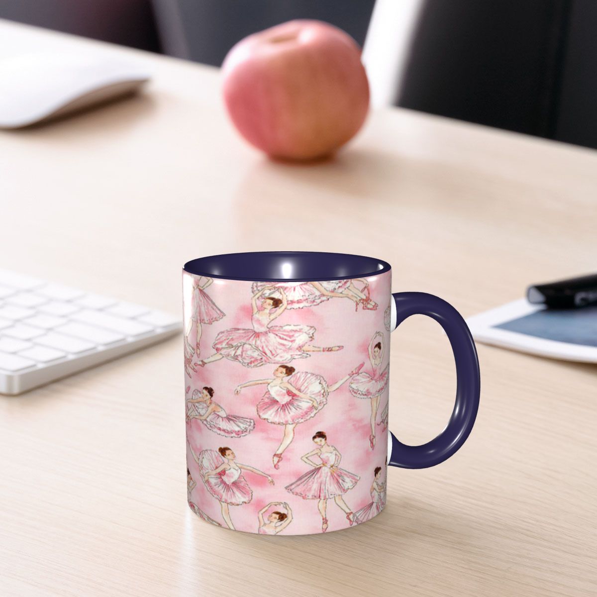 Coffee Tea With Me - แก้วกาแฟเซรามิกตลก ลายบัลเล่ต์ทำให้ฉันรู้สึกเป็นอิสระ แก้วน้ำชา แก้วนม ของขวัญสำหรับผู้หญิงและผู้ชาย