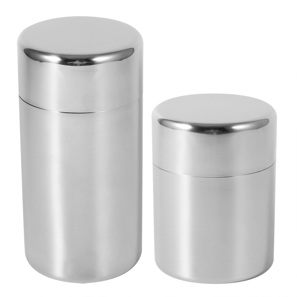 Coffee Tea Sugar Canister Set - กระป๋องใส่ใบชาสแตนเลสในครัวสำหรับเก็บชากาแฟน้ำตาล