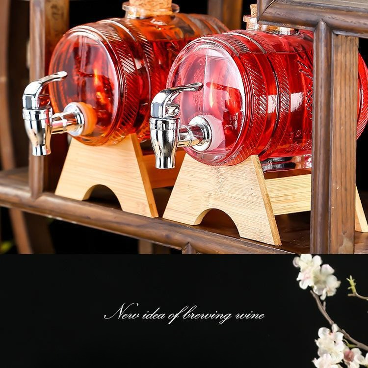 Cold Brew Jar - แก้วโซดาพร้อม Spout เหยือกเครื่องดื่มแบบรีฟิล LeakProof ไวน์/ผลไม้ Jar