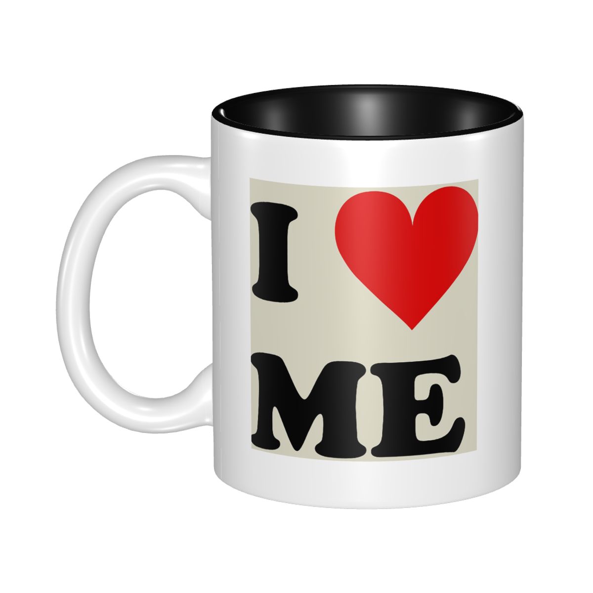 Coffee Tea With Me - แก้วมัค I Love Me Heart ลายตลก
