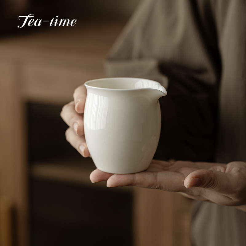 Coffee Tea Set Up - แกะไขมันหยกถ้วยพอร์ซเลนสําหรับชา Sea Puer Maker Orcelain ในครัวเรือน