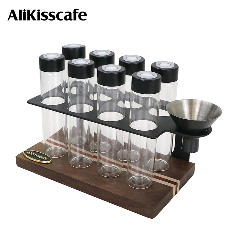Coffee Tea Set Up - Alikisscafe กาแฟถั่วหลอดเก็บคอนเทนเนอร์จอแสดงผลเดี่ยวชาไอเสียวาล์ว Barista เครื่องมือ Espresso อุปกรณ์เสริม