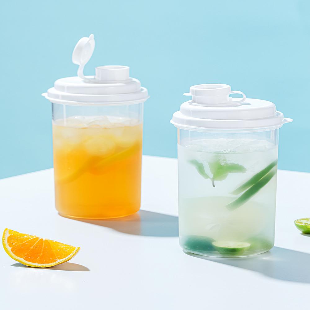 Cold Brew Jar - เครื่องชงกาแฟแบบพกพา ใช้ซ้ำได้ ขวดน้ำเก็บความเย็น ใช้ในตู้เย็นได้ กระติกน้ำเย็นแบบมีฝาปิด โถชาเย็น