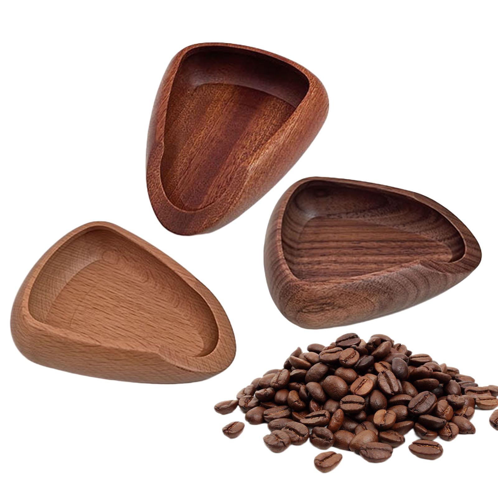 Coffee Tea Bean Leaf - เมล็ดกาแฟชั่งน้ําหนักกาแฟยาถาดไม้ทนทานชา Leaf ถาดสําหรับสํานักงานโรงแรมร้านอาหารชาหลวมแป้ง