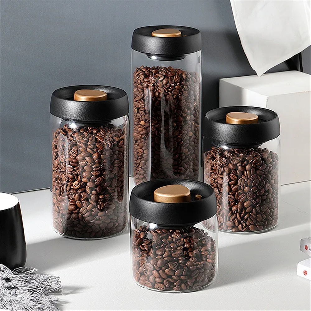 1 แพ็ค ภาชนะเก็บเมล็ดกาแฟ ฝาปิ - Coffee Tea Press บทวิจารณ์และราคา