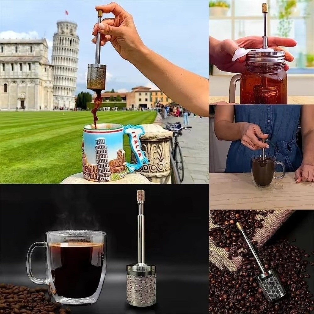 ที่กรองชาและกาแฟแบบกด ตาข่ายละ - Coffee Tea Press บทวิจารณ์และราคา