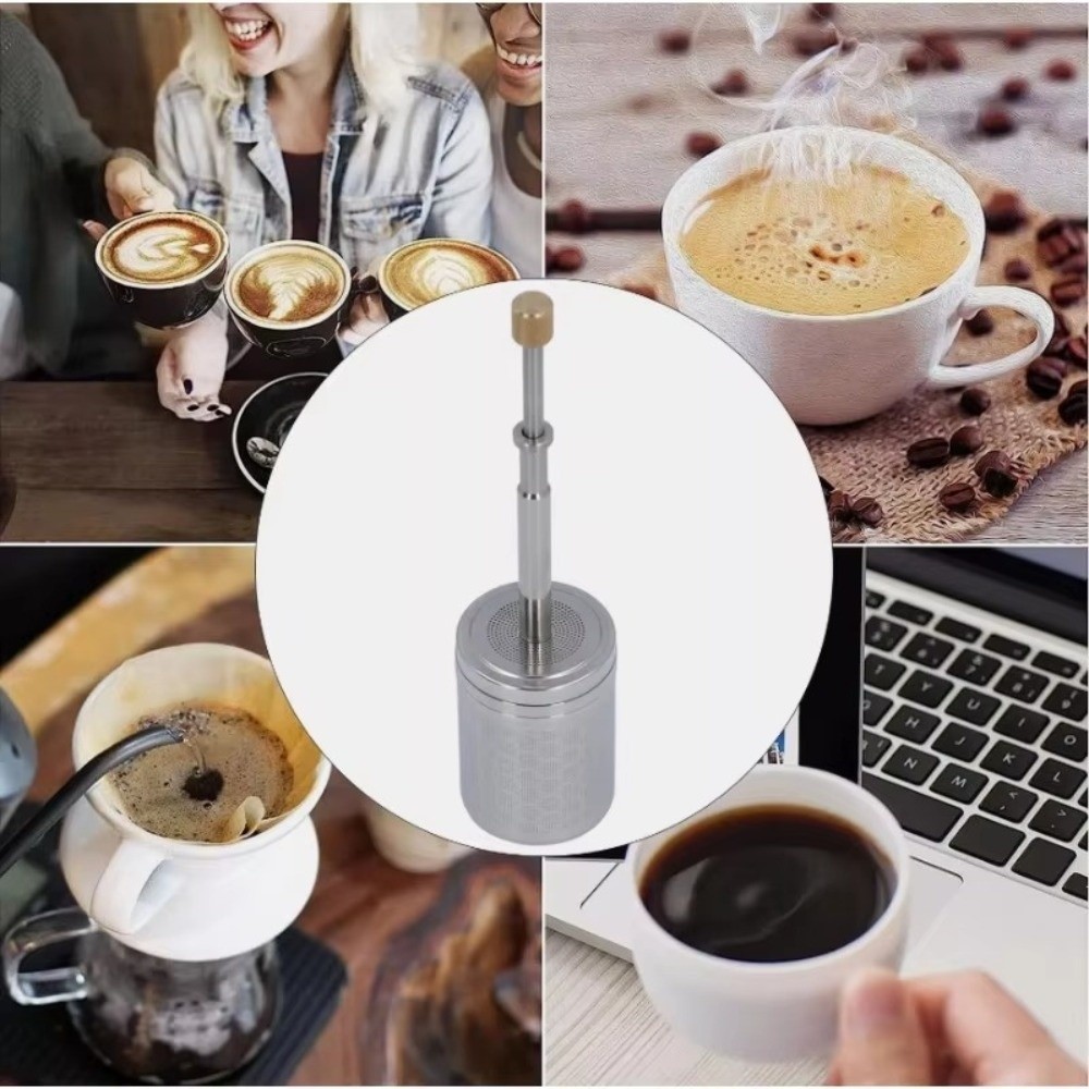 ที่กรองชาและกาแฟแบบกด ตาข่ายละ - Coffee Tea Press บทวิจารณ์และราคา