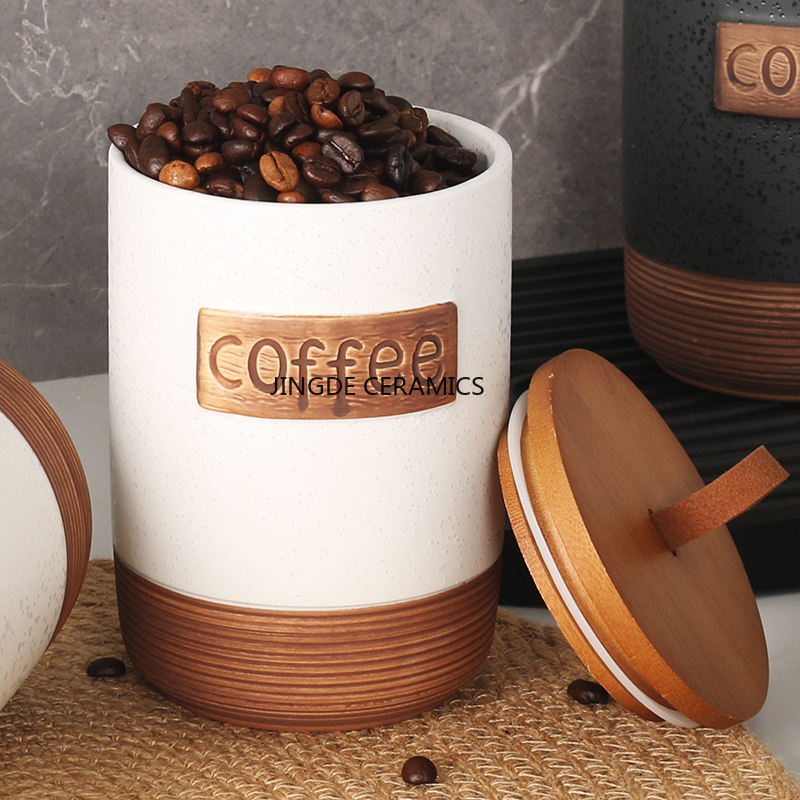 1 PC เซรามิคปิดผนึก Jar กาแฟน้ - Coffee Tea Sugar Canister Set บทวิจารณ์และราคา