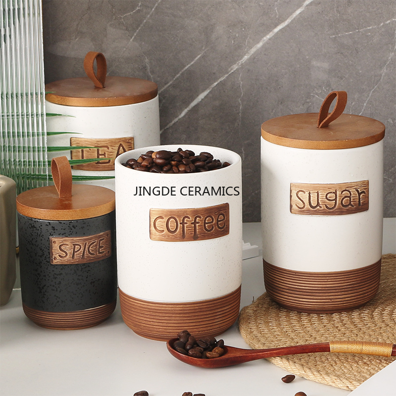 1 PC เซรามิคปิดผนึก Jar กาแฟน้ - Coffee Tea Sugar Canister Set บทวิจารณ์และราคา