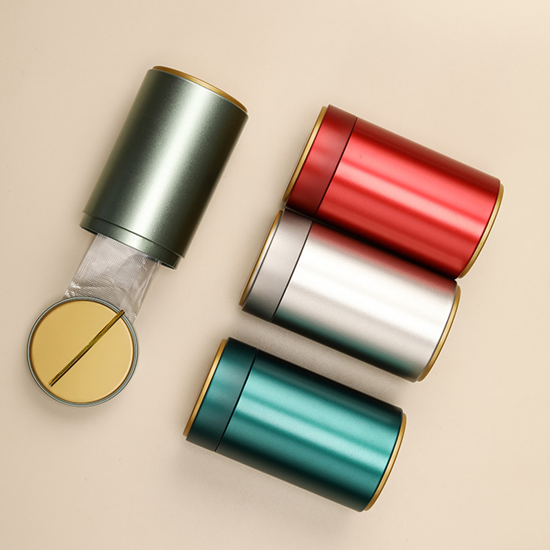 กล่องชาแบบพกพากล่องมีขอบปิดผนึ - Coffee Tea Sugar Canister Set บทวิจารณ์และราคา