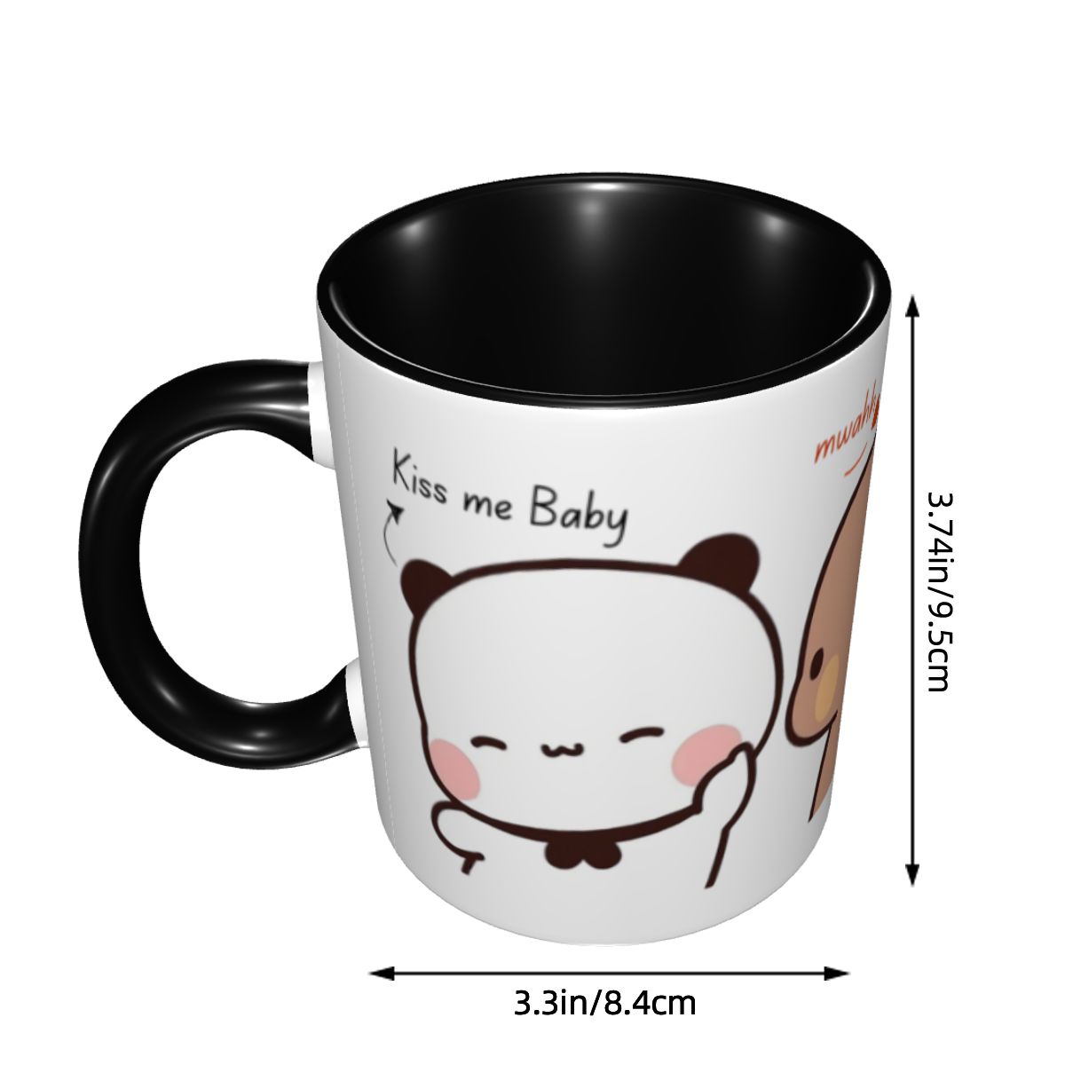 แก้วกาแฟคู่รักลายแพนด้าและหมีบ - Coffee Tea With Me บทวิจารณ์และราคา