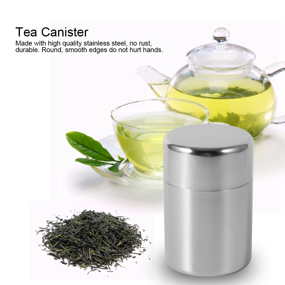 กระป๋องใส่ใบชาสแตนเลสในครัวสำห - Coffee Tea Sugar Canister Set บทวิจารณ์และราคา