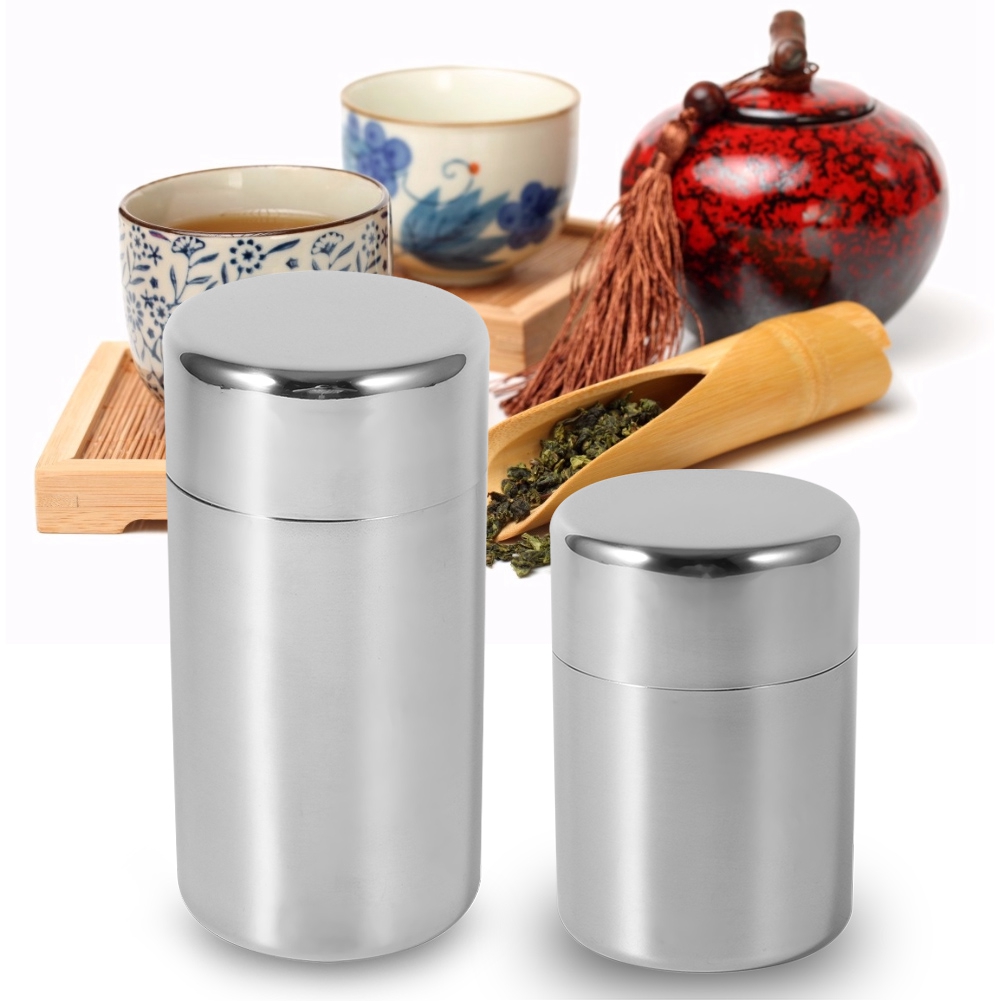 กระป๋องใส่ใบชาสแตนเลสในครัวสำห - Coffee Tea Sugar Canister Set บทวิจารณ์และราคา