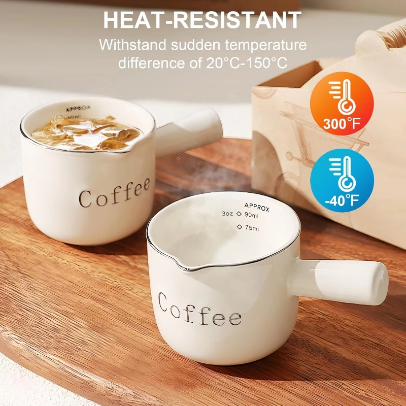 ถ้วยกาแฟเซรามิกขนาดเล็กพร้อมหู - Coffee Tea Cups บทวิจารณ์และราคา