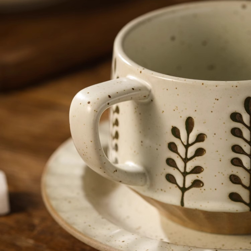 Retro ถ้วยเซรามิคเครื่องปั้นดิ - Coffee Tea Set Up บทวิจารณ์และราคา