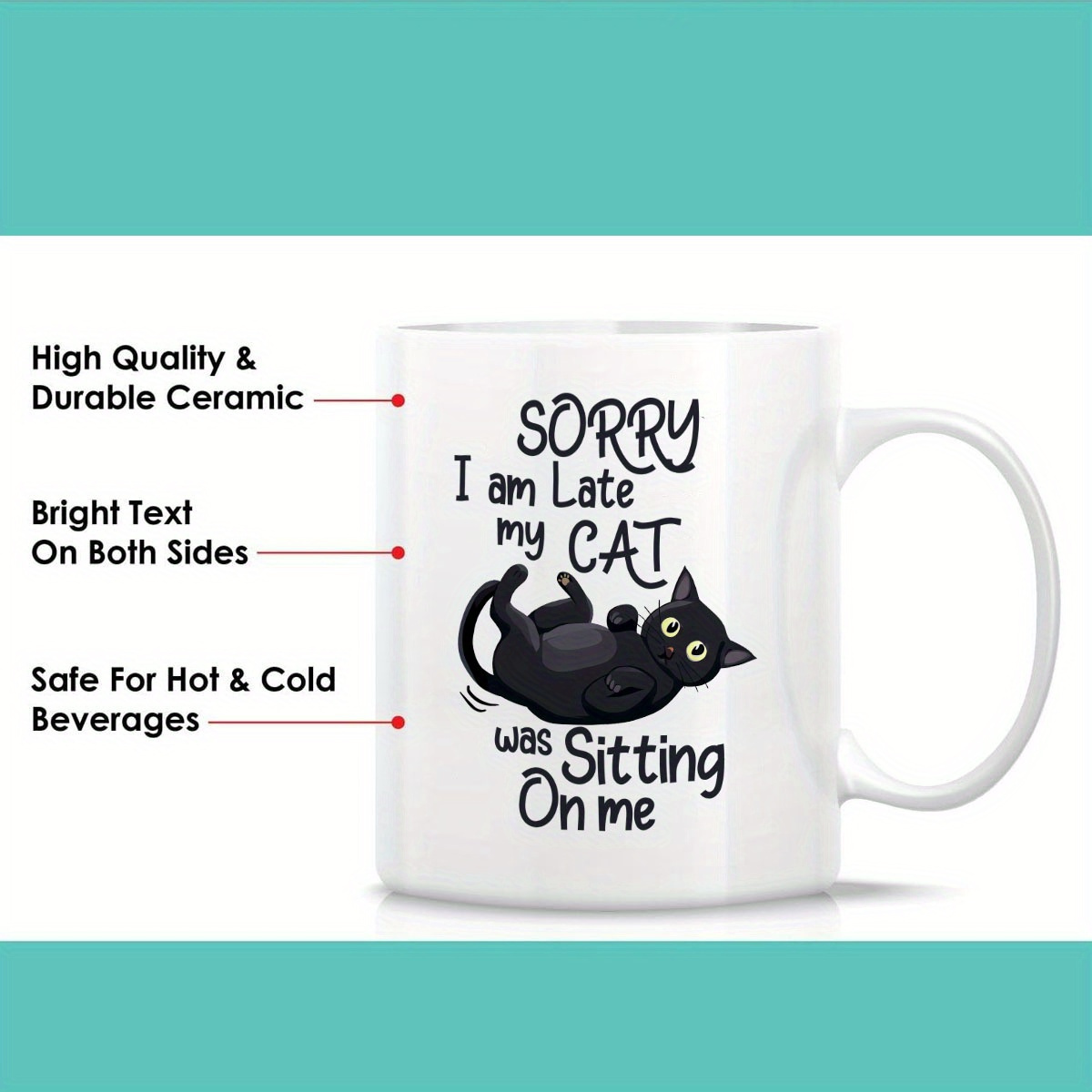 แก้วเซรามิกรูปแมวตลก 1 ชิ้นพร้ - Coffee Tea With Me บทวิจารณ์และราคา