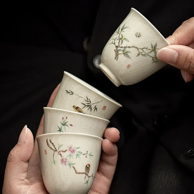 Retro Ice Crack เซรามิคถ้วยสมา - Coffee Tea Set Up บทวิจารณ์และราคา