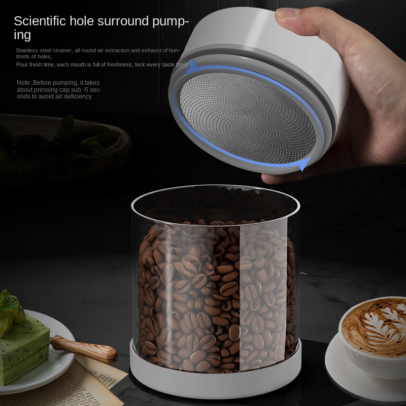 โถแก้วเก็บเมล็ดกาแฟสุญญากาศไฟฟ - Coffee Tea Sugar Canister Set บทวิจารณ์และราคา