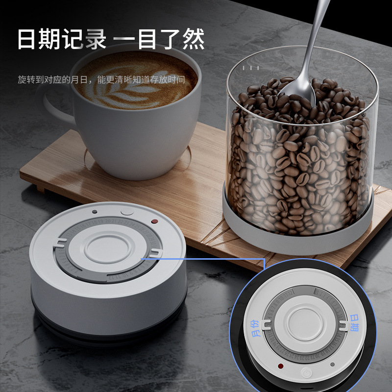 โถแก้วเก็บเมล็ดกาแฟสุญญากาศไฟฟ - Coffee Tea Sugar Canister Set บทวิจารณ์และราคา