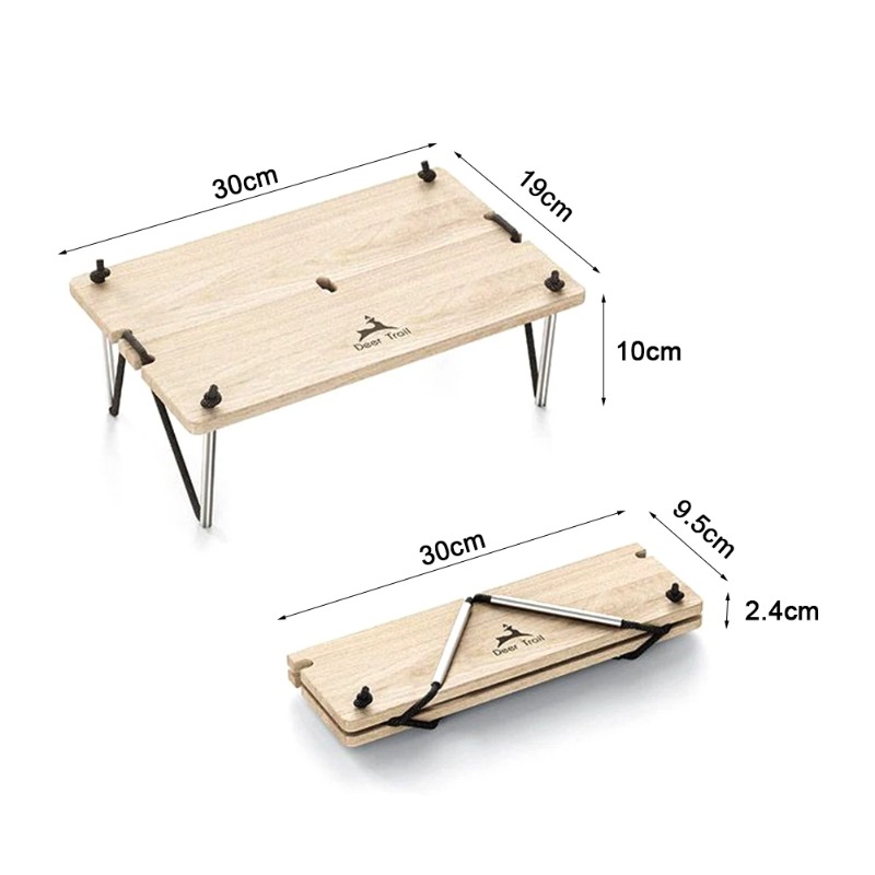 โต๊ะไม้พับได้ น้ำหนักเบา พกพาส - Tea Coffee Set Up บทวิจารณ์และราคา
