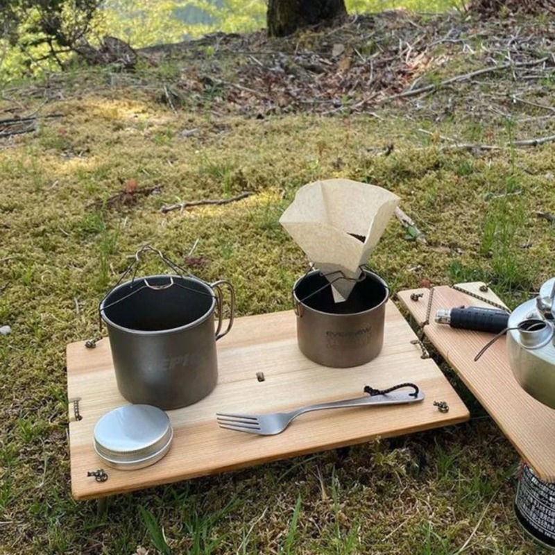 โต๊ะไม้พับได้ น้ำหนักเบา พกพาส - Tea Coffee Set Up บทวิจารณ์และราคา