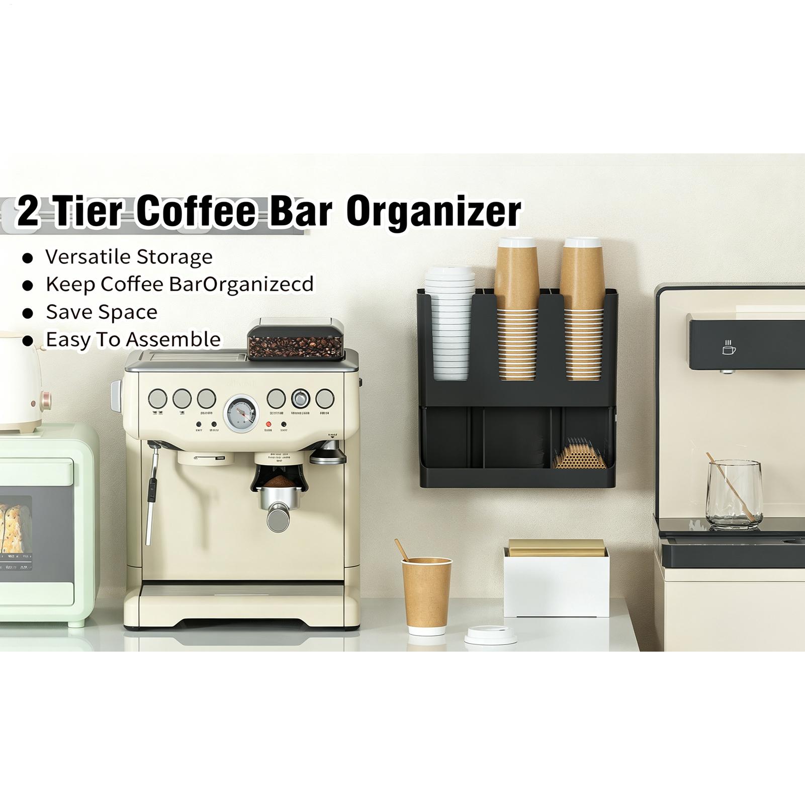 ที่จัดเก็บอุปกรณ์กาแฟติดผนัง ข - Tea Coffee Set Up บทวิจารณ์และราคา