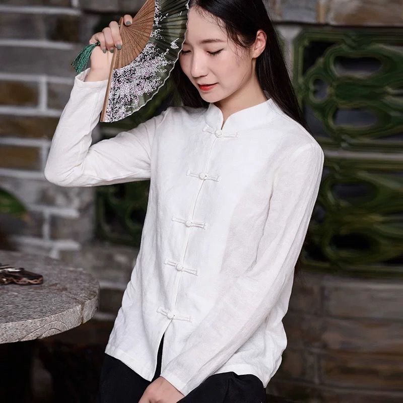 เสื้อคลุมผู้หญิงสไตล์จีนย้อนยุ - Tea & Coffee Quận 1 บทวิจารณ์และราคา