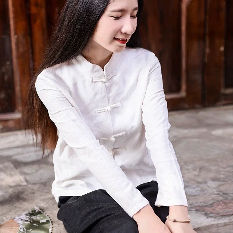 เสื้อคลุมผู้หญิงสไตล์จีนย้อนยุ - Tea & Coffee Quận 1 บทวิจารณ์และราคา