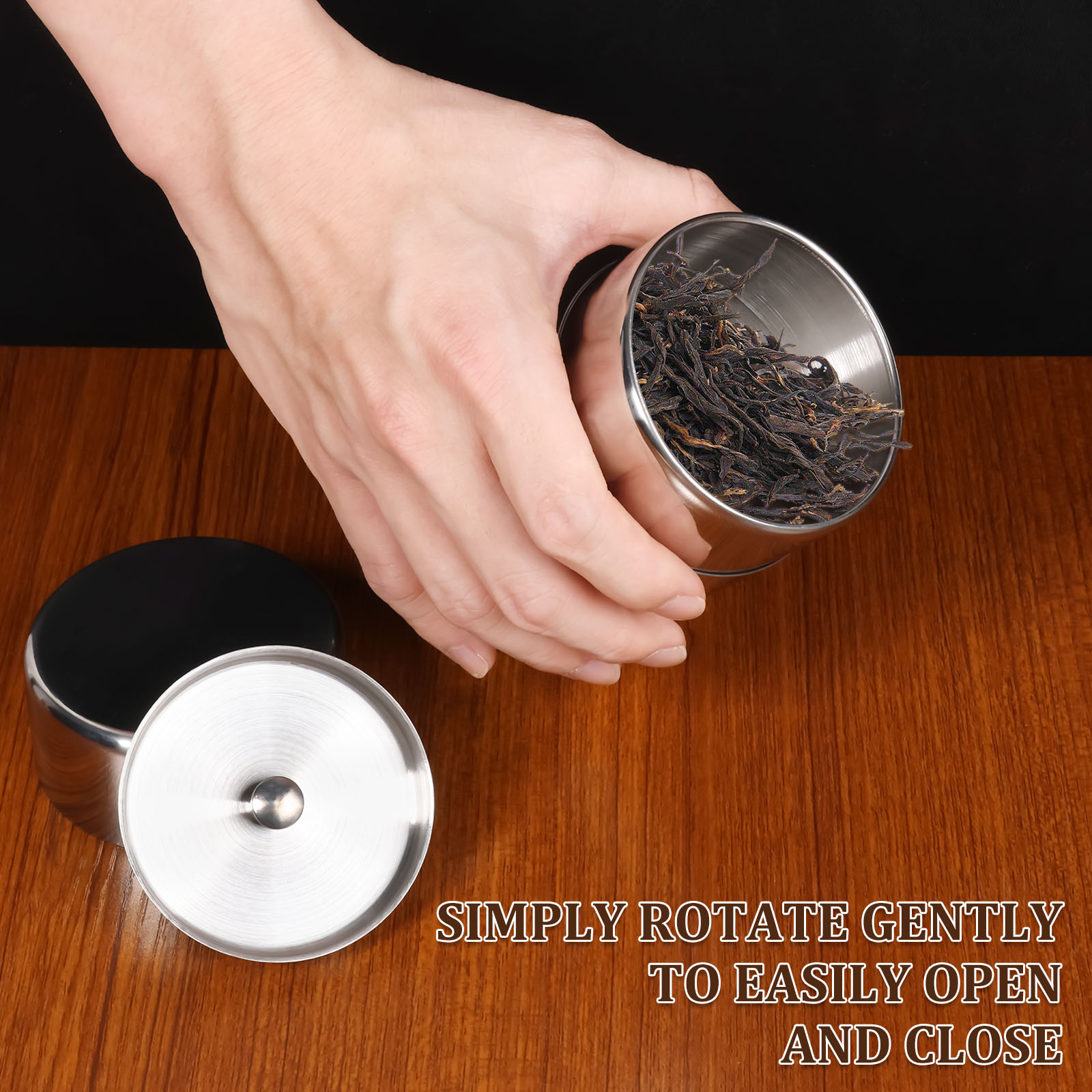 สแตนเลสสตีลชาใบกระป๋องกระป๋องห - Coffee Tea Bean Leaf บทวิจารณ์และราคา