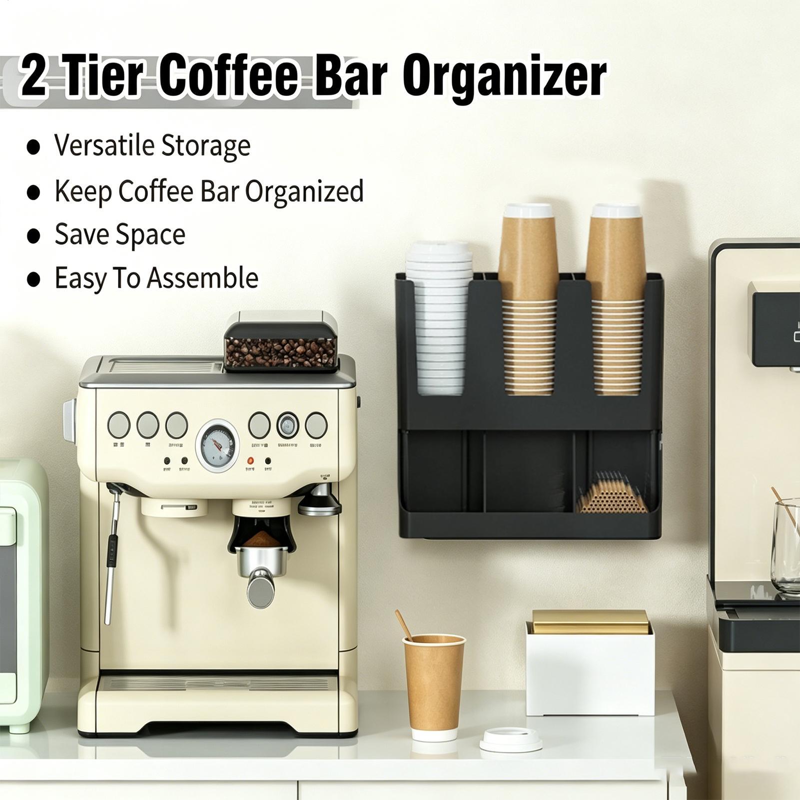 ที่จัดระเบียบอุปกรณ์กาแฟแบบติด - Tea Coffee Set Up บทวิจารณ์และราคา