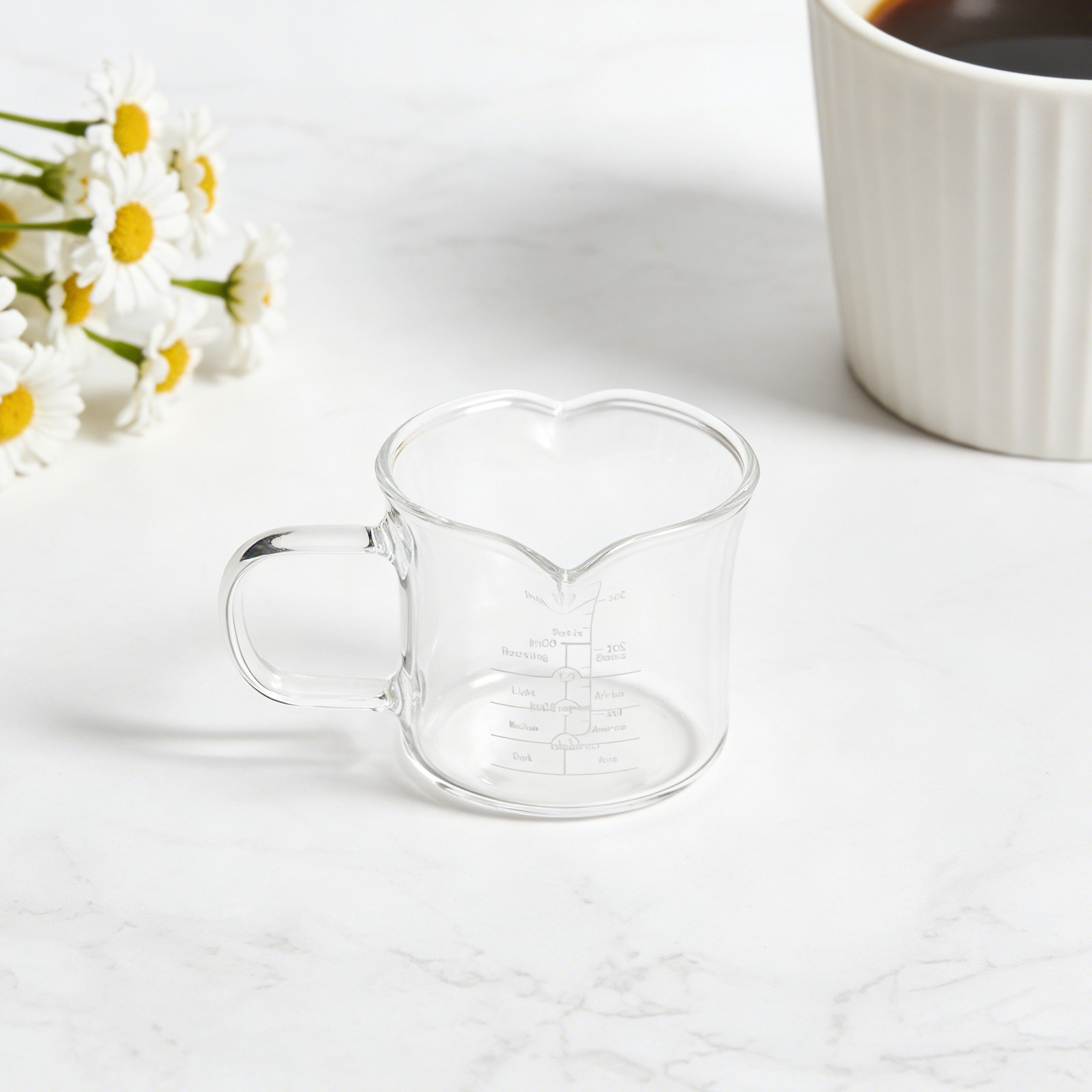 ถ้วยตวงแก้วสองปาก 100 มล. เหยื - Coffee Tea Cups บทวิจารณ์และราคา