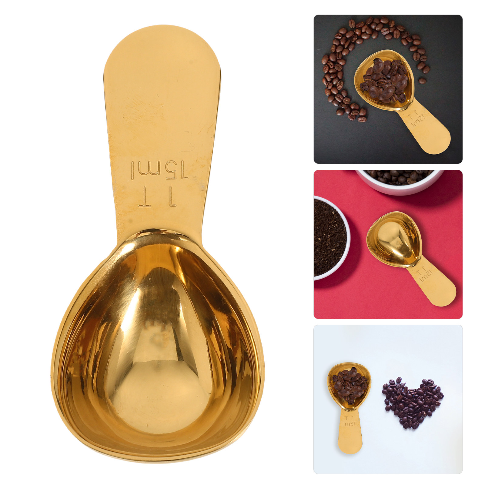 ช้อนตวงกาแฟสแตนเลส 15 มล. ด้าม - Coffee Tea Bean Leaf บทวิจารณ์และราคา