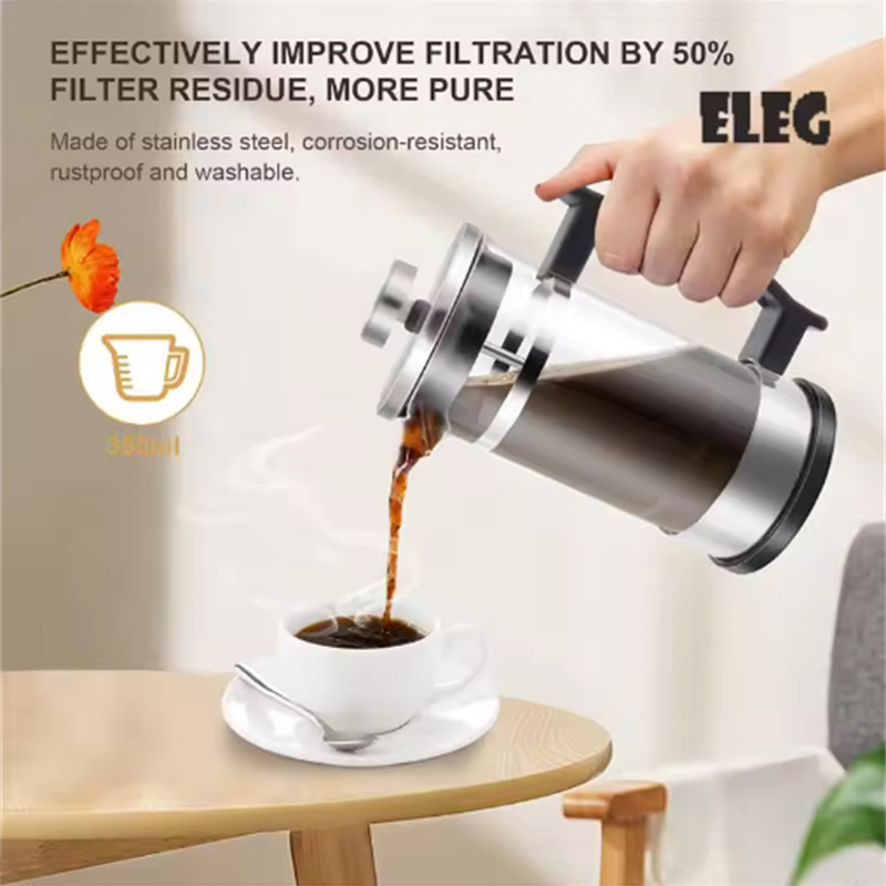 หม้อกาแฟเฟรนช์เพรสพร้อมตัวกรอง - Coffee Tea Press บทวิจารณ์และราคา